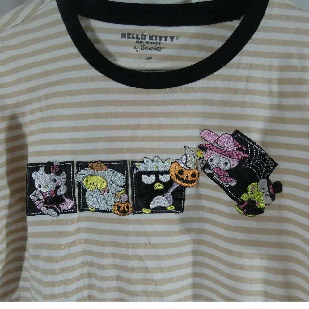 Sanrio Hello Kitty And Friends Box Lunch Tee Shirt Small Cotton Halloween NWT